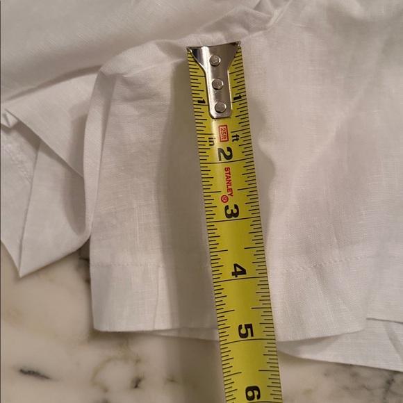 NWT Quince 100% European Linen High Waisted White  Shorts Sz XS - Picture 12 of 12